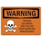 Signmission OSHA WARNING Sign, Poison See MSDS Follow Safe Handling, 7in X 5in Decal, 7" W, 5" H, Landscape OS-WS-D-57-L-12770 - alternate 1